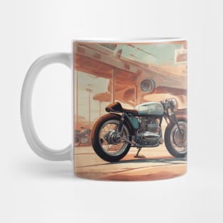 Vintage Cafe racer 50s vibe motorcycle Mug